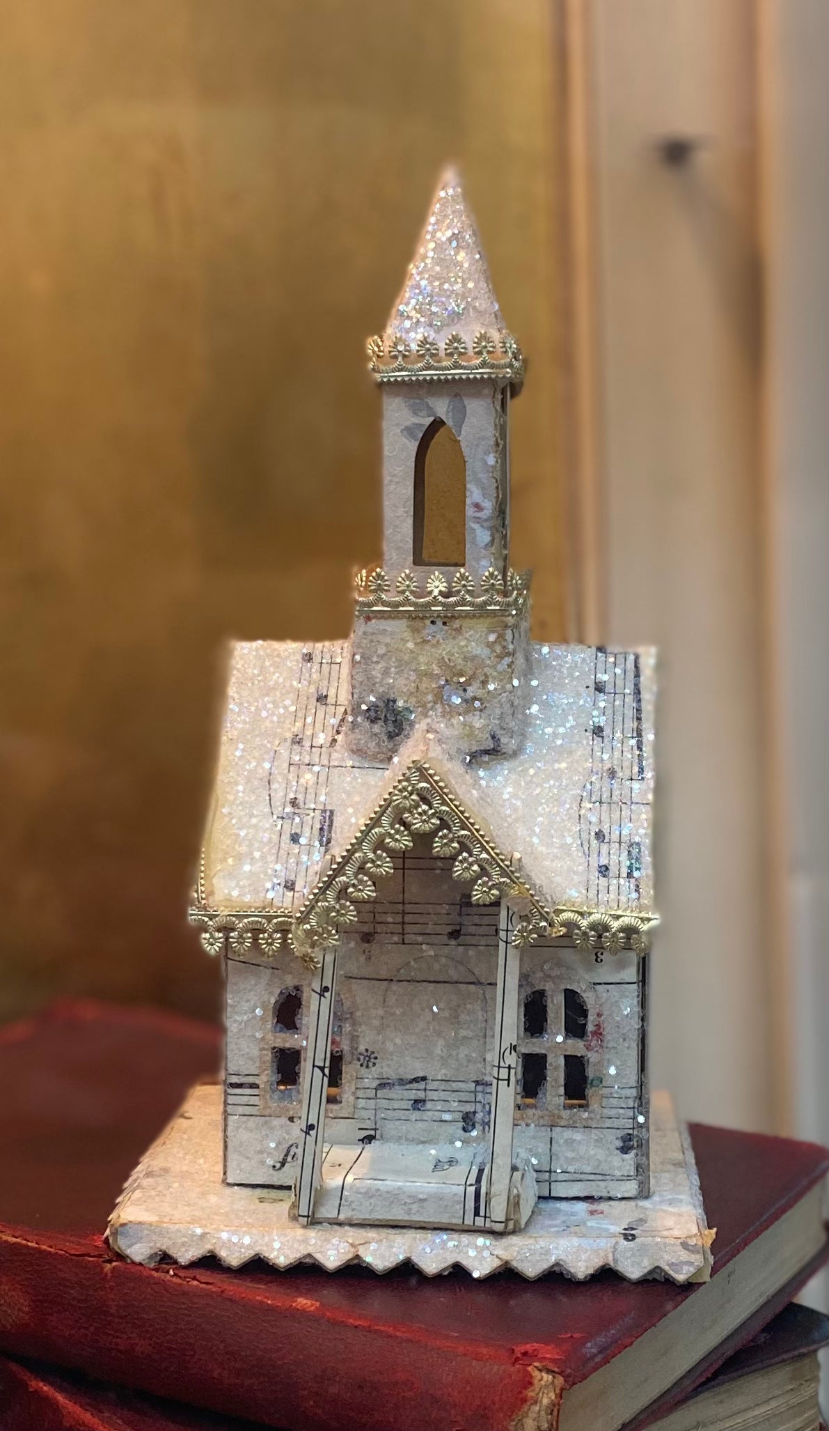 Vintage Paper Cottages or Churches on Saturday December 9th, 1:30- 4:00 pm