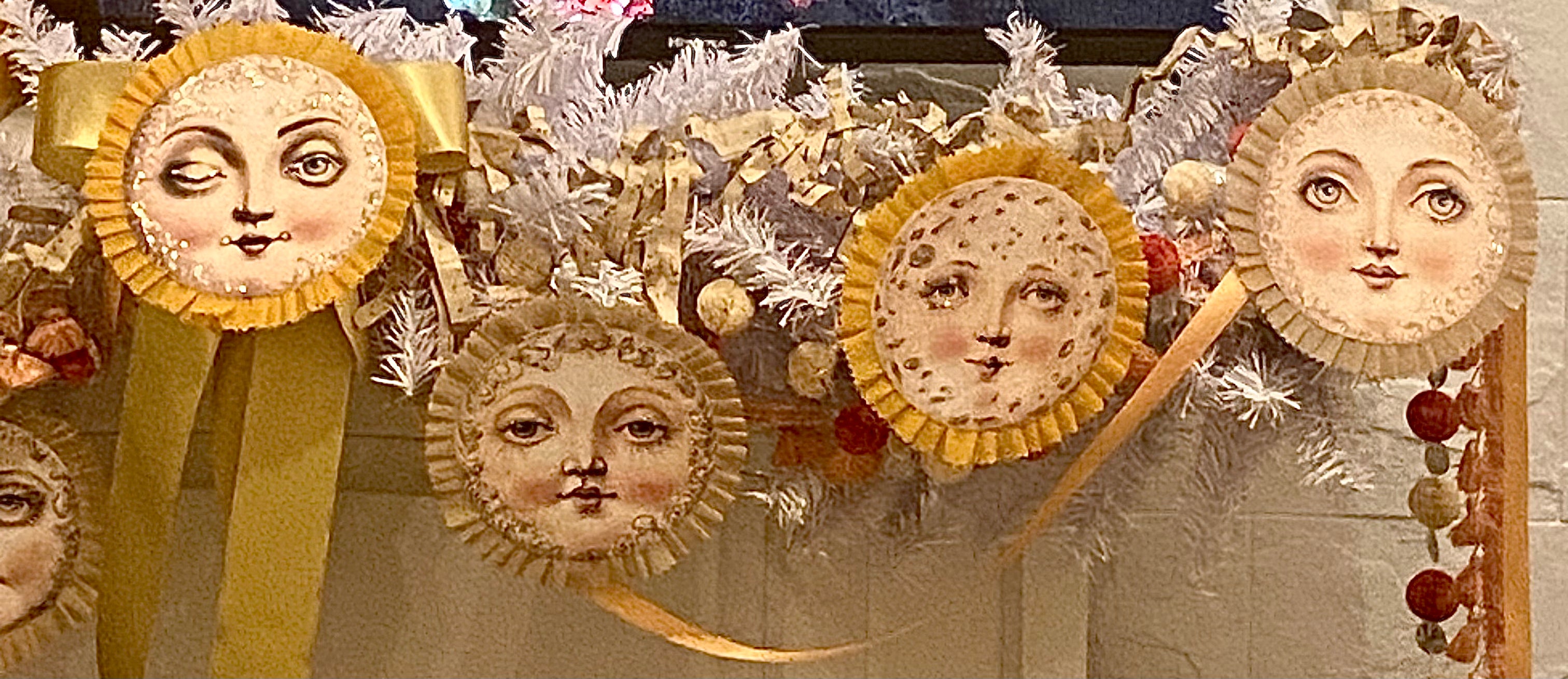 Faces in the Moonlight Banner