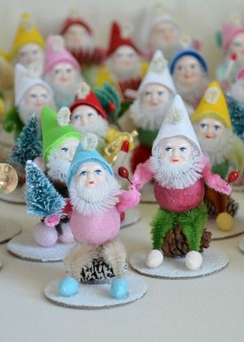 RESCHEDULING - Vintage Style Chenille Elves