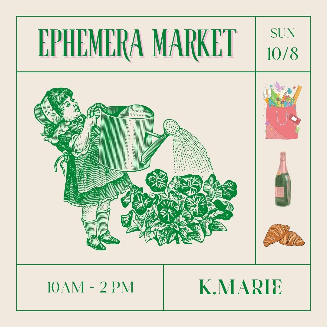 TICKET for the Ephemera Market and Craft Swap Event on October 8th