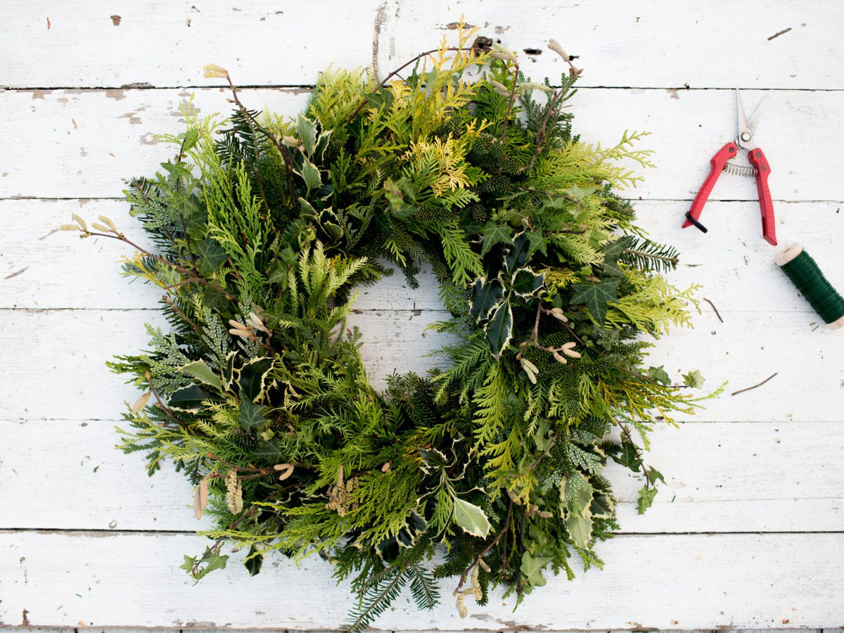 Fresh Holiday Wreath Decorating on FRIDAY November 27th at 11:00 AM