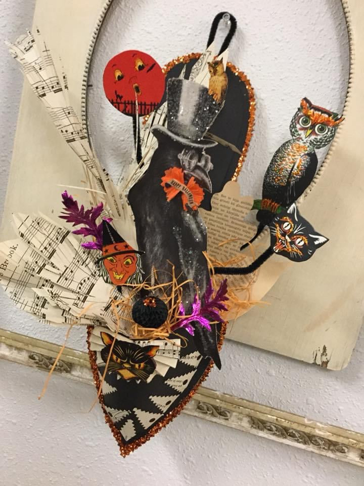 Halloween Raven in the Slipper Workshop on Saturday August 12th, Online August 14th