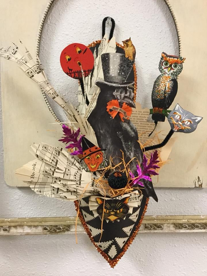 Halloween Raven in the Slipper Workshop on Saturday August 12th, Online August 14th