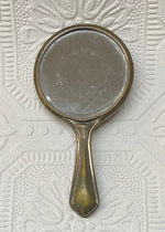 Load image into Gallery viewer, Small Brass Hand Mirror/Powder Compact
