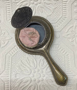 Load image into Gallery viewer, Small Brass Hand Mirror/Powder Compact
