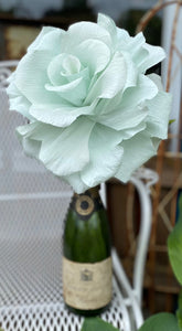 Gorgeous Crepe Paper Rose and a Little Bubbly to toast the Lake "Rose" Festival June 1st