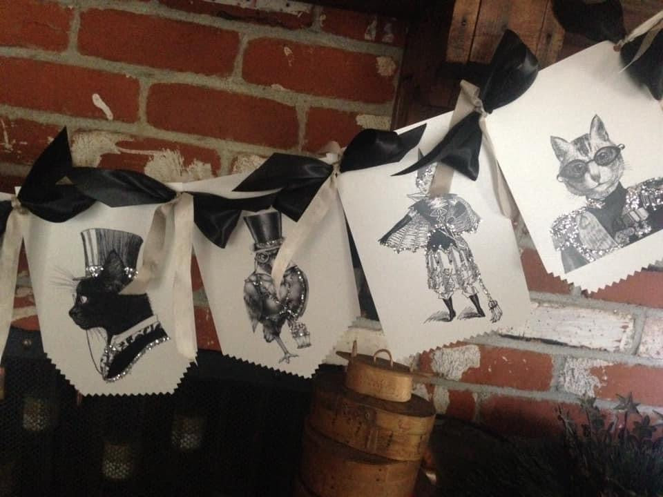 Black and White for all of the Frights Halloween Banner