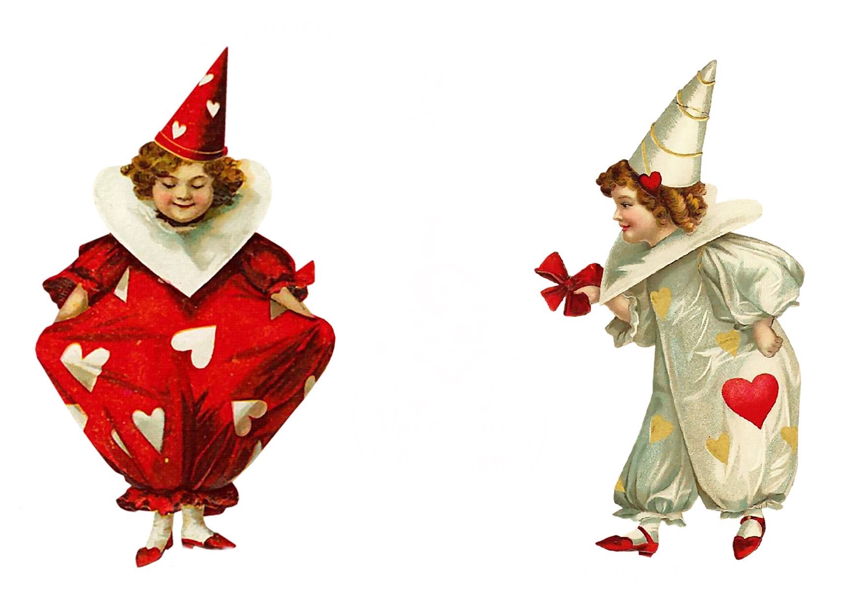 Valentines Pierrot to Create With -Digital Download