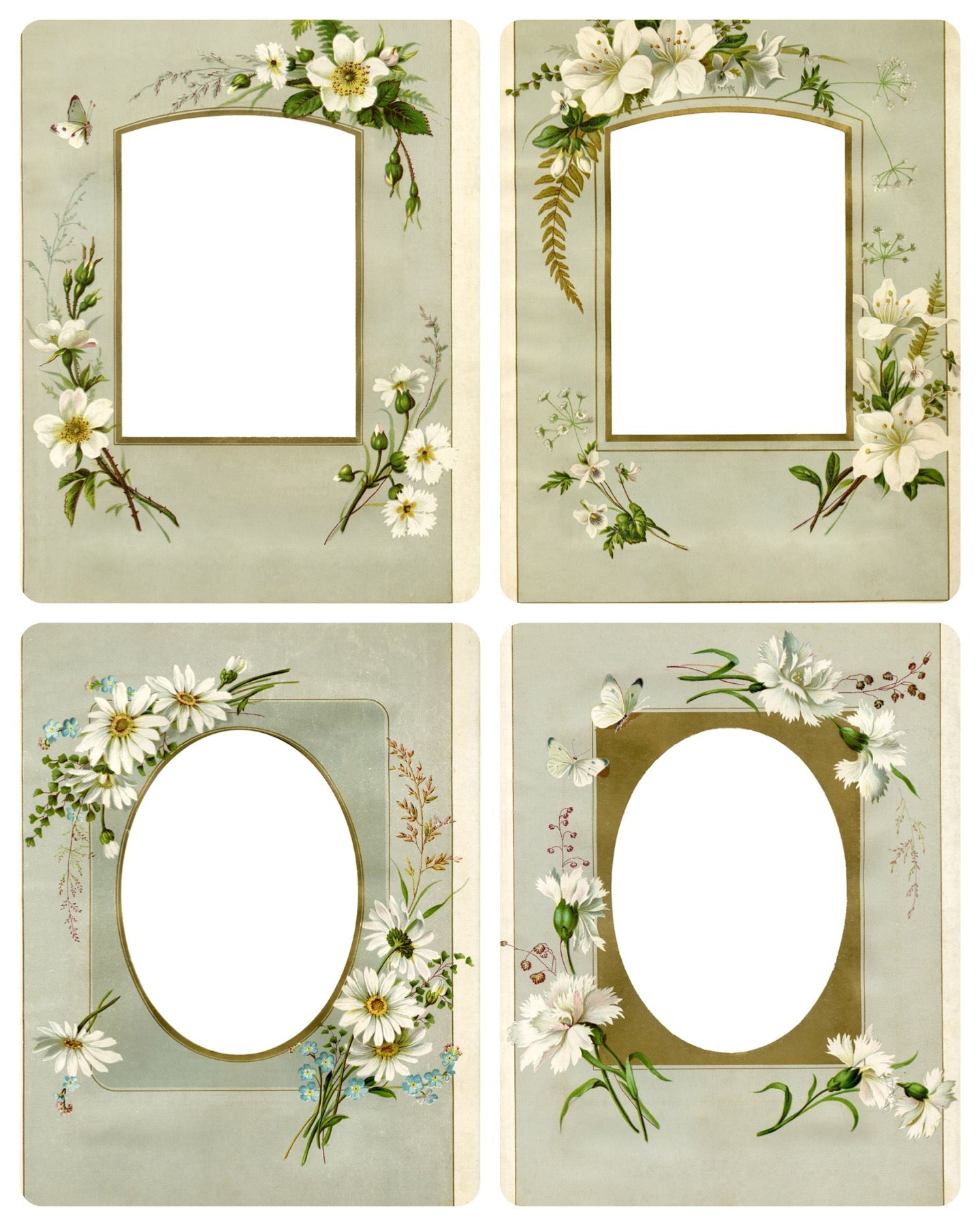 Floral Frames Card Kit