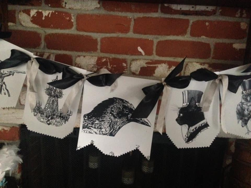 Black and White for all of the Frights Halloween Banner