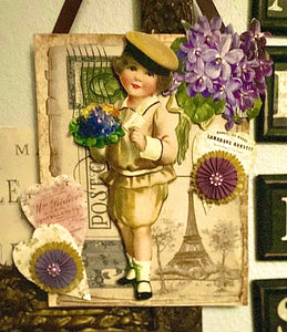 A Parisian Violet Collage